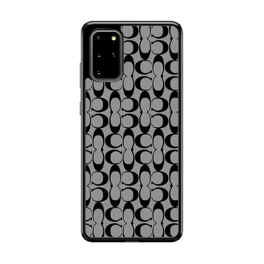 Coach Black Grey Samsung Galaxy S20 Plus Case | Slim Rubber Case for Samsung Galaxy S20 Plus