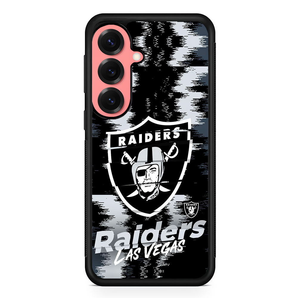 Las Vegas Raiders Abstract Color Samsung Galaxy S25 Case | Protective Case for Samsung Galaxy S25