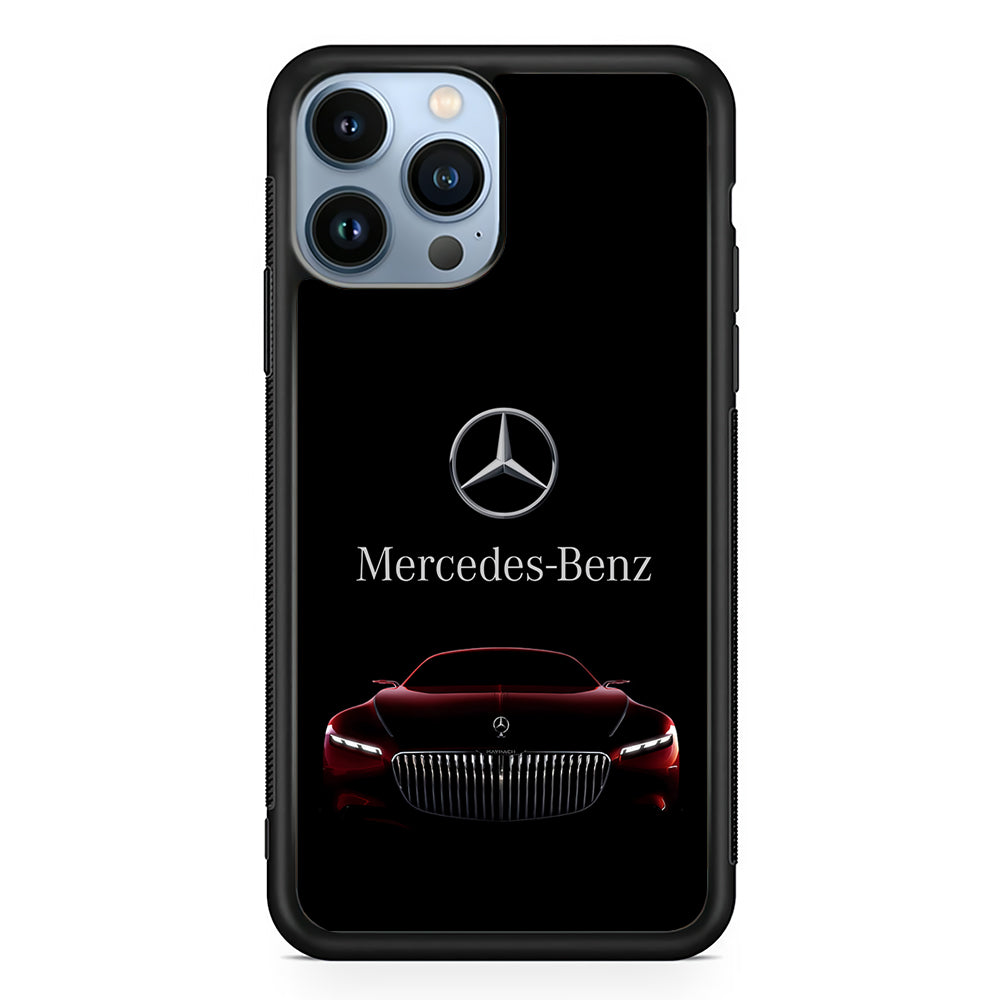 Mercedes-Benz Red Dark Aesthetic 2D Rubber Phone Case | Durable Phone Case
