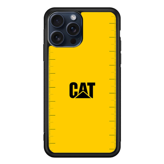 Caterpillar Logo Heavy Duty iPhone 15 Pro Max Case | Slim Rubber Case for iPhone 15 Pro Max