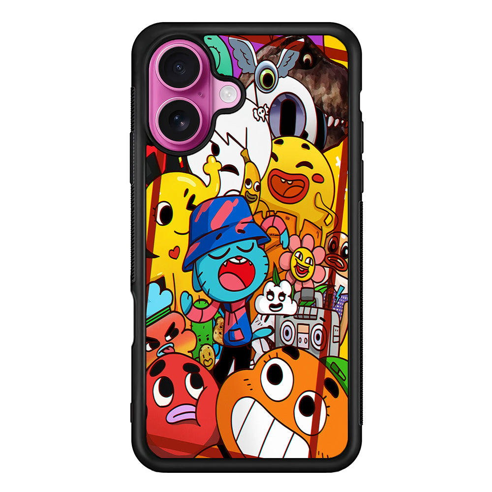 The Amazing World of Gumball Cartoon iPhone 17 Case | Slim Protective Rubber Phone Cover