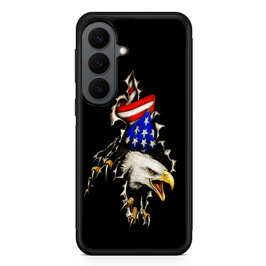 Eagle American Flag Patriotic Samsung Galaxy S26 Plus Case | Slim Rubber Case for Samsung Galaxy S26 Plus