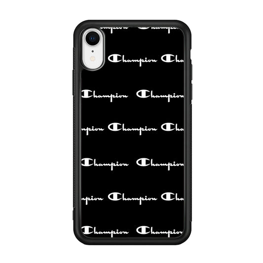 Champion Bland And White iPhone XR Case | Slim Rubber Case for iPhone XR