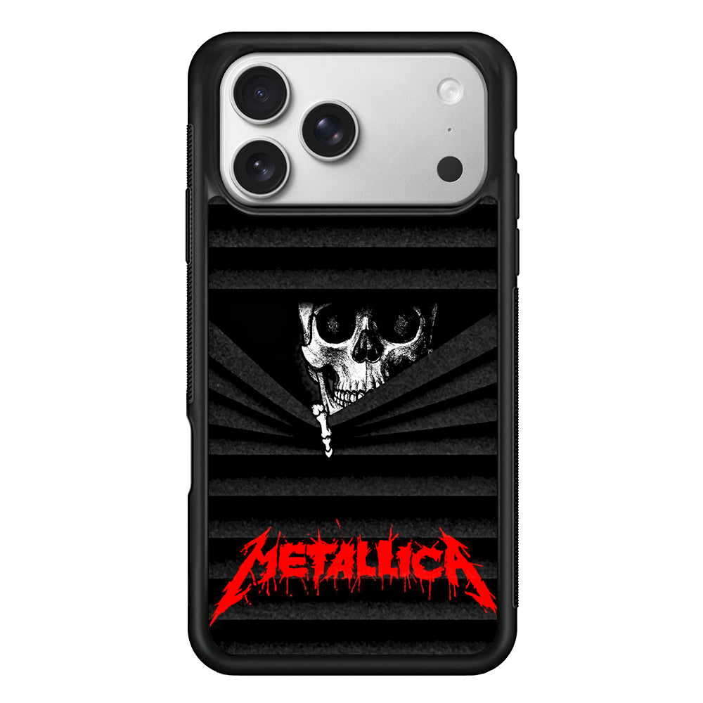 Metallica Art Skull Face iPhone 17 Pro Case | Slim Rubber Case for iPhone 17 Pro