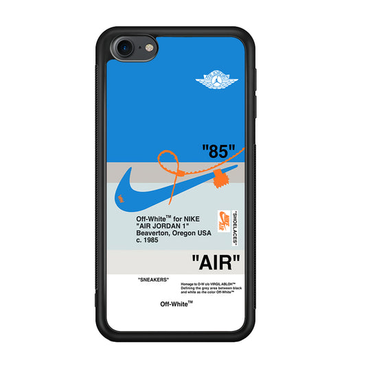 Off White x Nike Air Jordan Blue iPod Touch 6 Case | Slim Rubber Case for iPod Touch 6