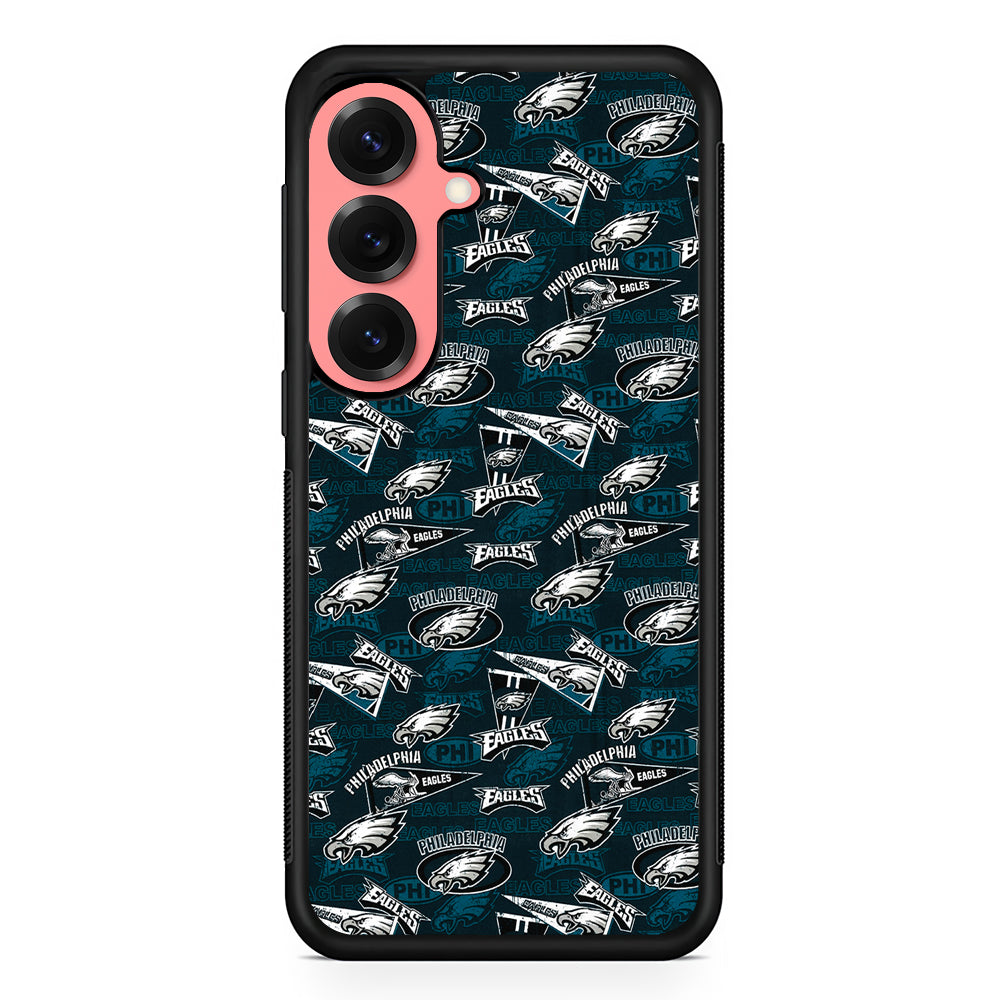 Philadelphia Eagles Patterns Samsung Galaxy S25 Case | Protective Case for Samsung Galaxy S25