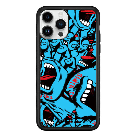 Santa Cruz Skateboard Pattern iPhone 13 Pro Case | Slim Rubber Case for iPhone 13 Pro