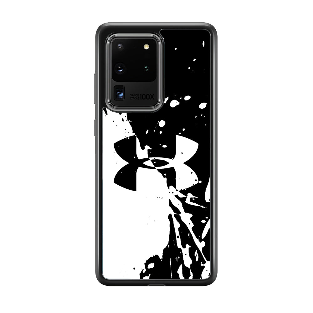 Under Armour Black White Samsung Galaxy S20 Ultra Case | Slim Rubber Case for Samsung Galaxy S20 Ultra