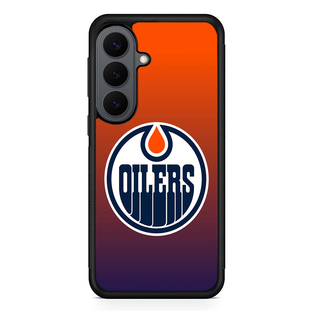 Edmonton Oilers Gradient Samsung Galaxy S26 Plus Case | Slim Rubber Case for Samsung Galaxy S26 Plus