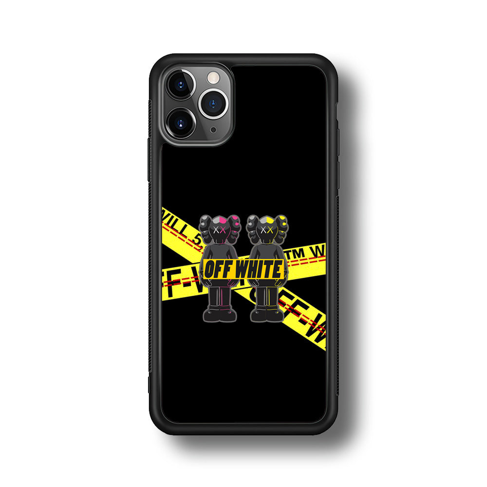Kaws Twin Off White iPhone 11 Pro Case | Slim Rubber Case for iPhone 11 Pro