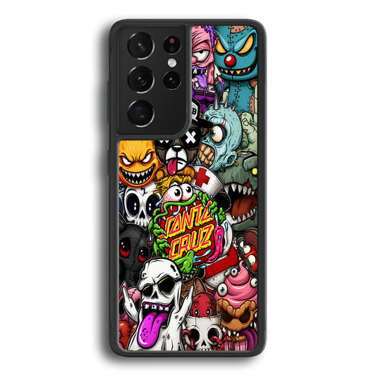 Santa Cruz Skateboard Monster Samsung Galaxy S22 Ultra Case | Slim Rubber Case for Samsung Galaxy S22 Ultra