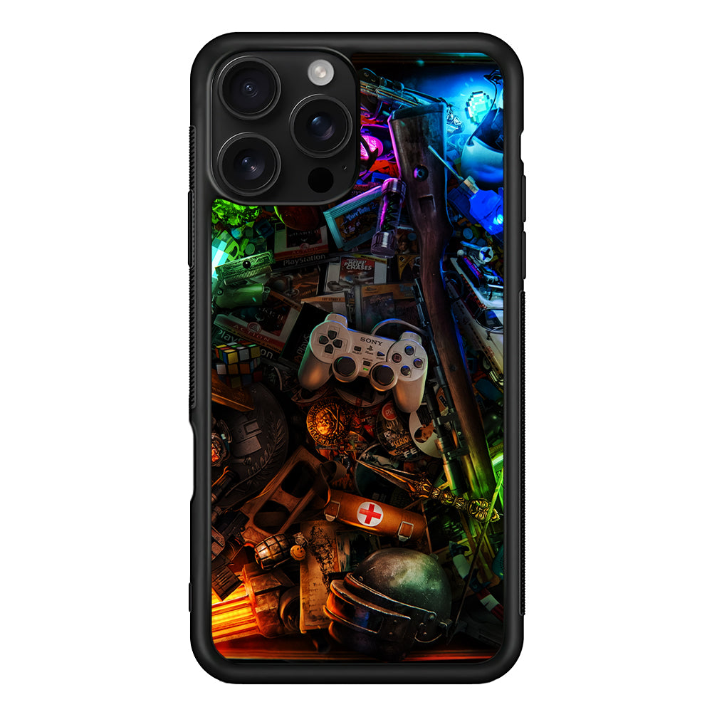Video Games Retro Art iPhone 16 Pro Case | Durable Protective Case for iPhone 16 Pro