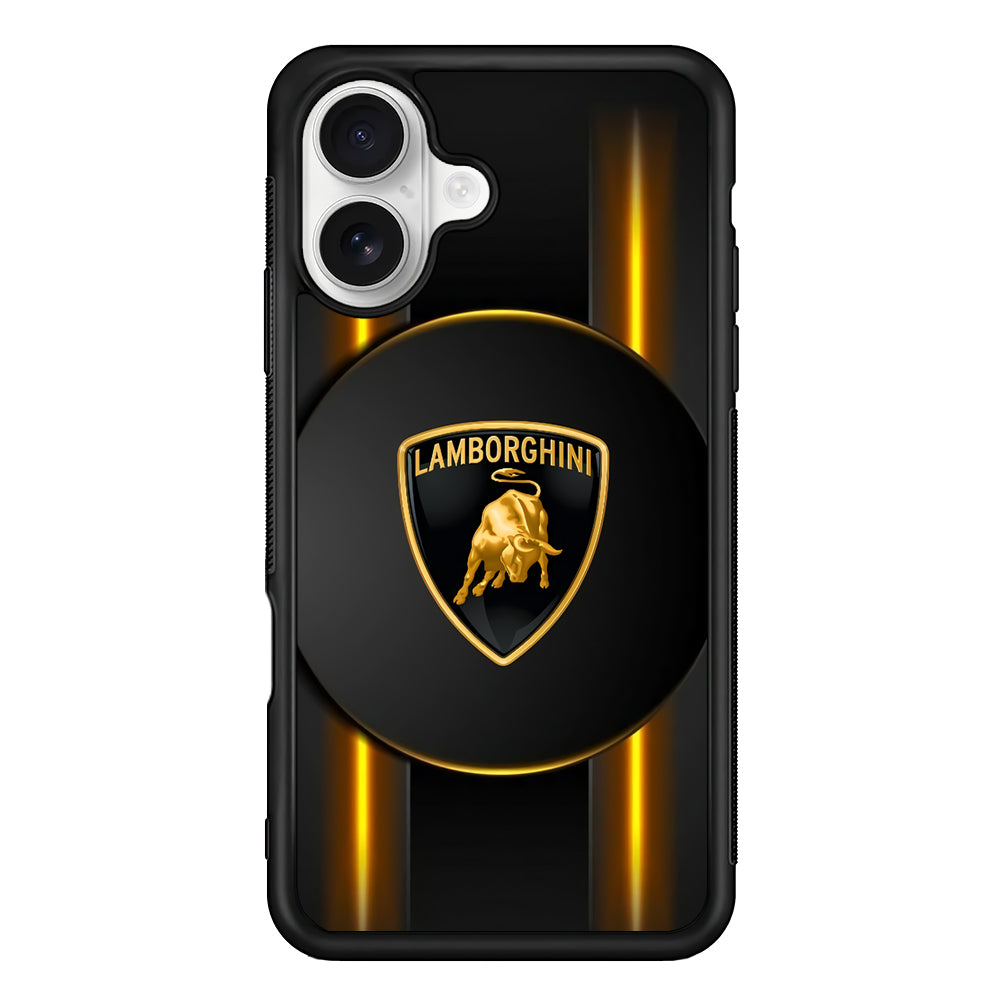 Lamborghini Light Up The Darkness iPhone 16 Plus Case – Slim Fit Protective Phone Case