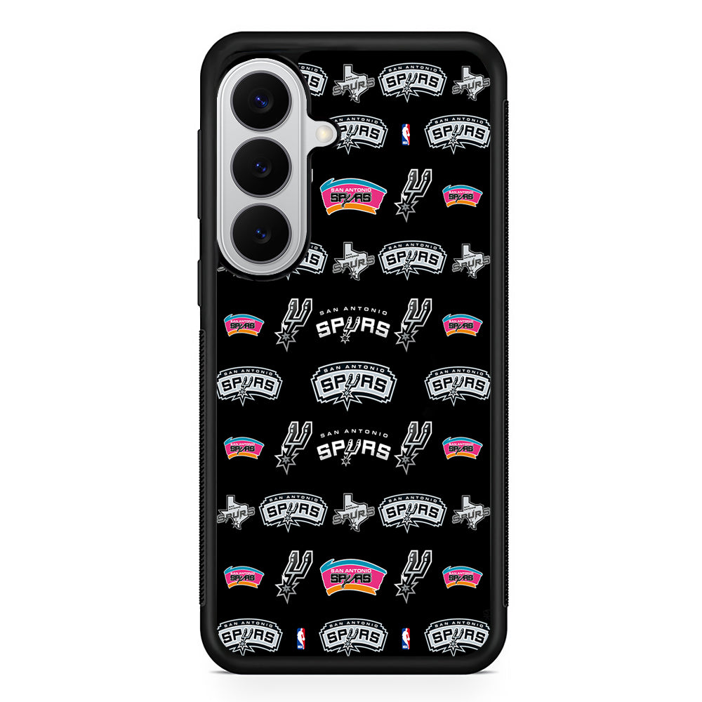 San Antonio Spurs Pattern Samsung Galaxy S26 Case | Protective Rubber Cover