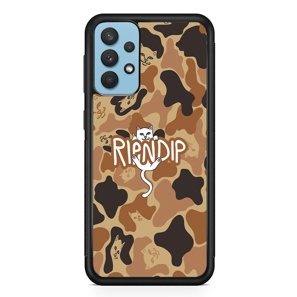 Rip N Dip Brown Camo Samsung Galaxy A32 Case | Slim Rubber Case for Samsung Galaxy A32