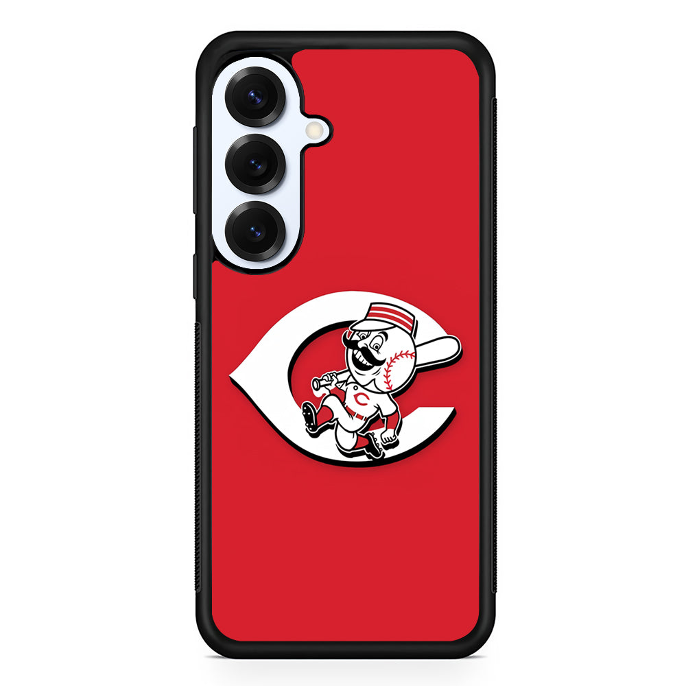 Cincinnati Reds Logo Samsung Galaxy S25 Plus Case | Slim Rubber Cover for Samsung Galaxy S25 Plus