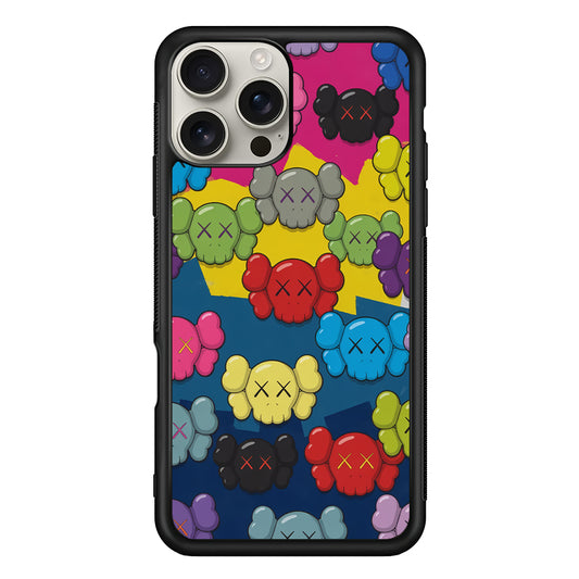 Kaws Pop Parade iPhone 16 Pro Max Case | Slim Rubber Case for iPhone 16 Pro Max