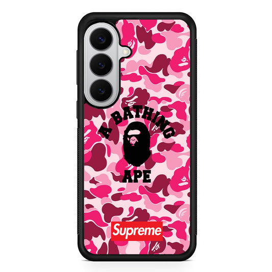 A Bathing Ape Supreme Bape Camo Samsung Galaxy S26 Case | Slim Rubber Case for Samsung Galaxy S26