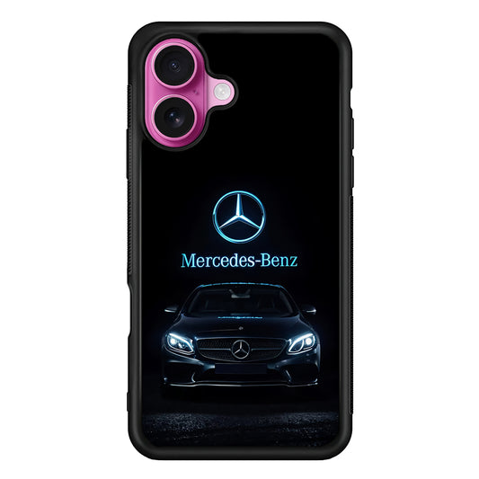 Mercedes-Benz Blue Dark Aesthetic iPhone 17 Case | Slim Rubber Case for iPhone 17