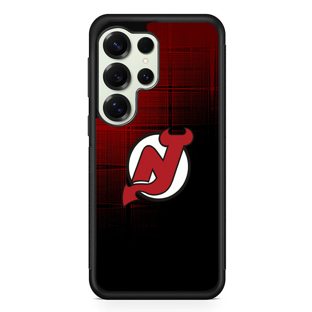 New Jersey Devils Logo Samsung Galaxy S25 Ultra Case | Durable Rubber Case for Samsung Galaxy S25 Ultra