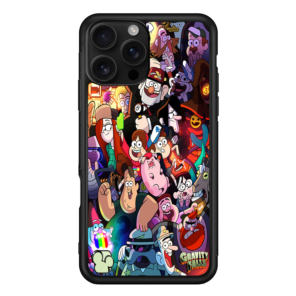 Gravity Falls All Character iPhone 16 Pro Case | Durable Protective Case for iPhone 16 Pro