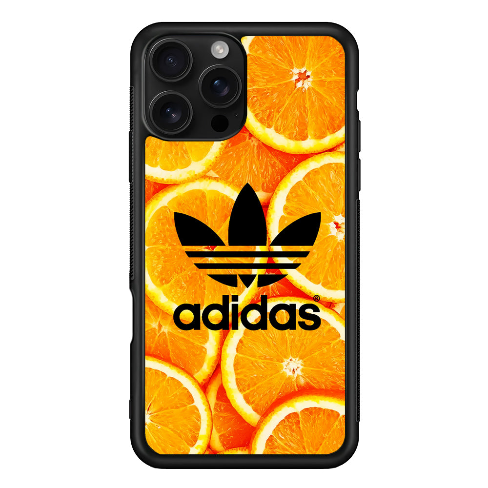 Adidas Logo Orange Fruits iPhone 16 Pro Case - Stylish Protective Cover for iPhone 16 Pro