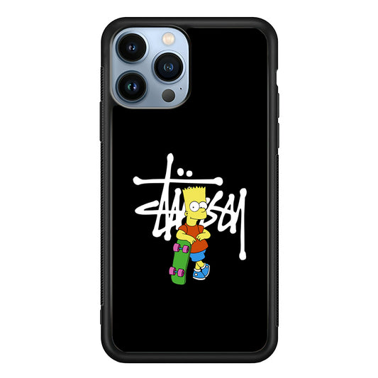 Stussy Simpson Skate iPhone 13 Pro Max Case | Slim Rubber Case for iPhone 13 Pro Max