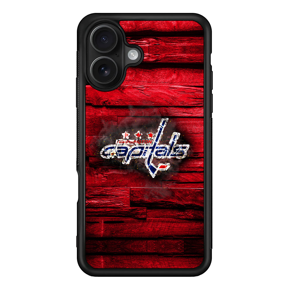 Washington Capitals Wood iPhone 16 Case - Oxvistore