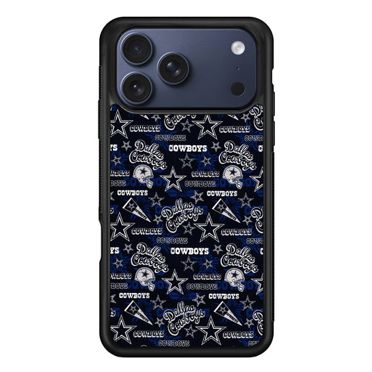 Dallas Cowboys Pattern iPhone 17 Pro Max Case | Slim Protective Cover for iPhone 17 Pro Max