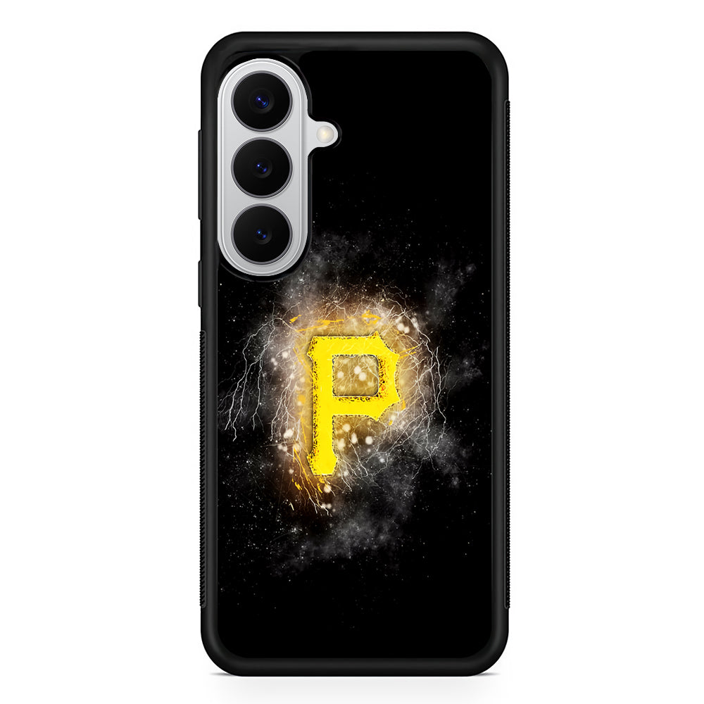 Pittsburgh Pirates Abstract Samsung Galaxy S26 Case | Protective Rubber Cover