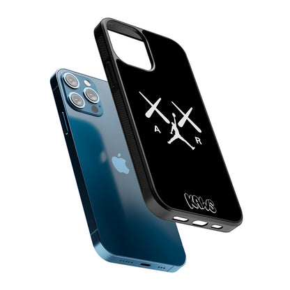 Kaws Air Jordan Midnight Black 2D Rubber Phone Case | Durable Phone Case