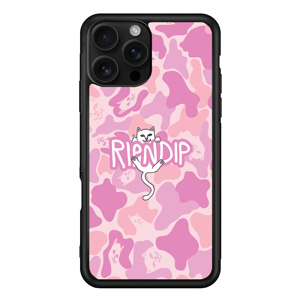 Rip N Dip Pink Camo iPhone 16 Pro Case | Slim Rubber Case for iPhone 16 Pro