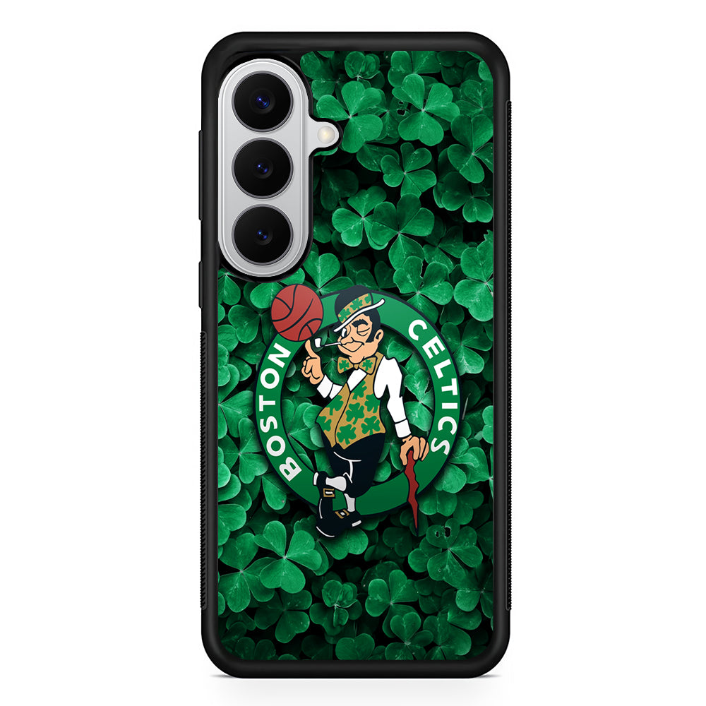 Boston Celtics Leaf Samsung Galaxy S26 Case | Protective Rubber Cover