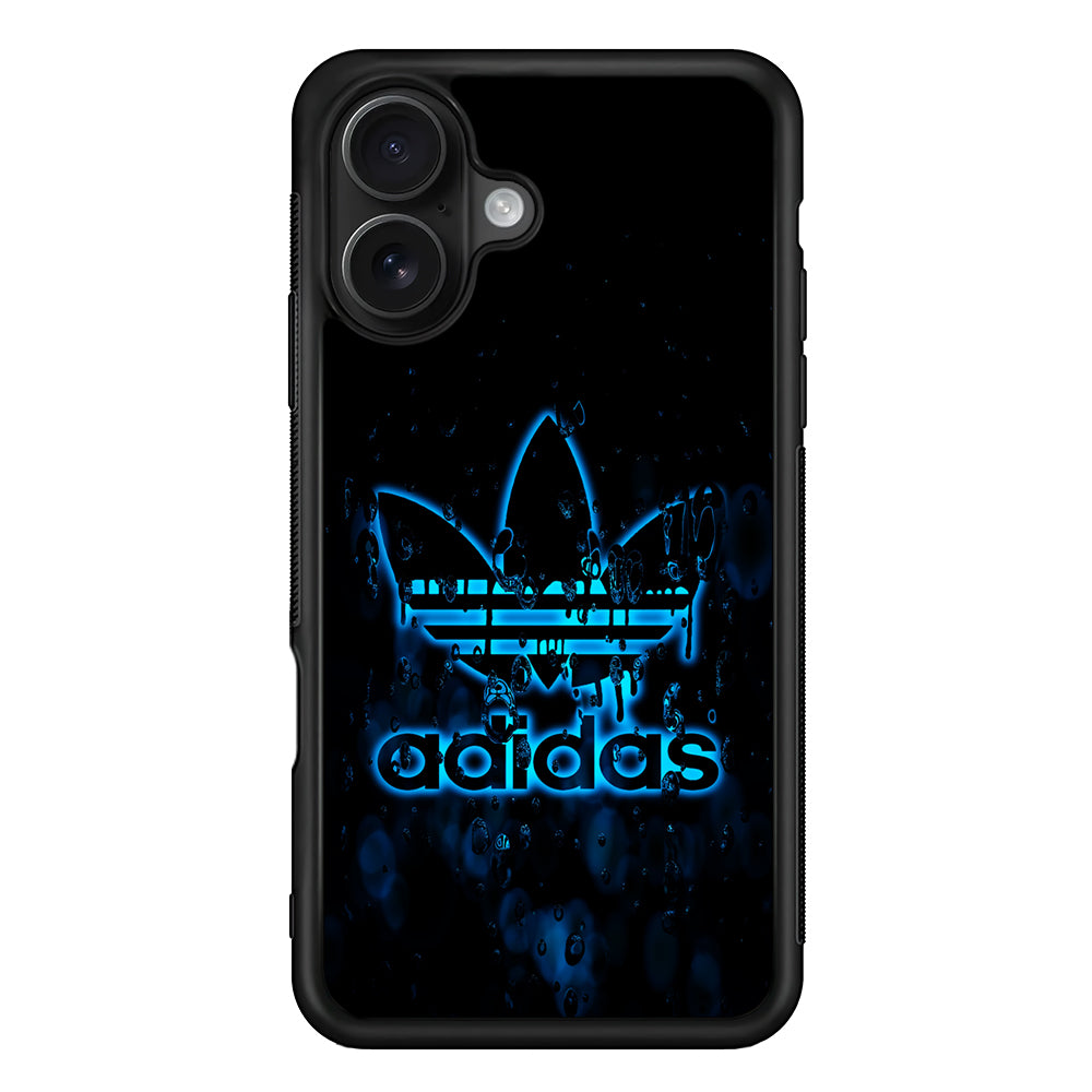 Adidas Logo Alien Blue iPhone 16 Case - Oxvistore