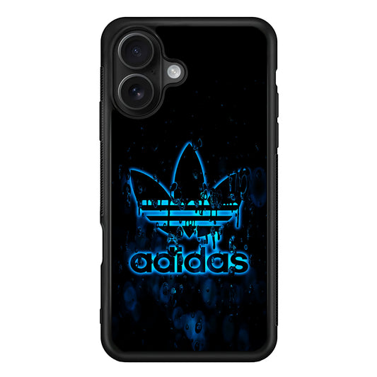 Adidas Logo Alien Blue iPhone 16 Case - Oxvistore