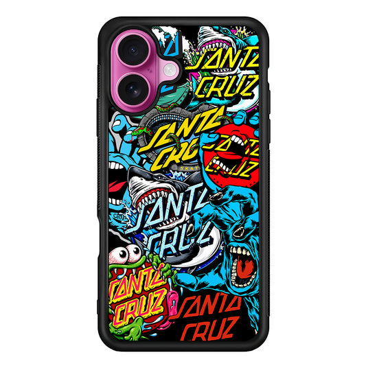 Santa Cruz Skateboard logo iPhone 17 Case | Slim Rubber Case for iPhone 17