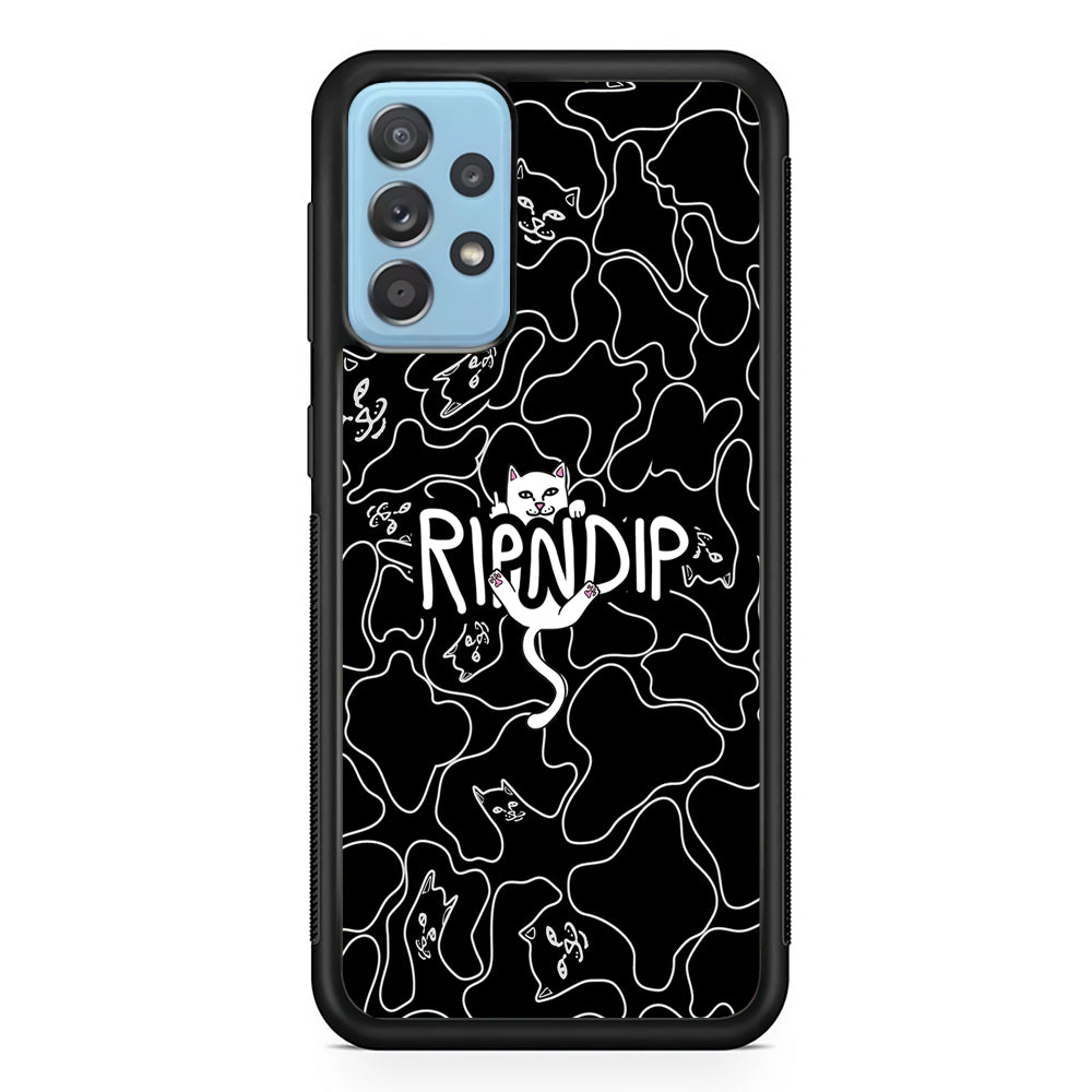 Rip N Dip Black Camo Samsung Galaxy A72 Case | Slim Rubber Case for Samsung Galaxy A72