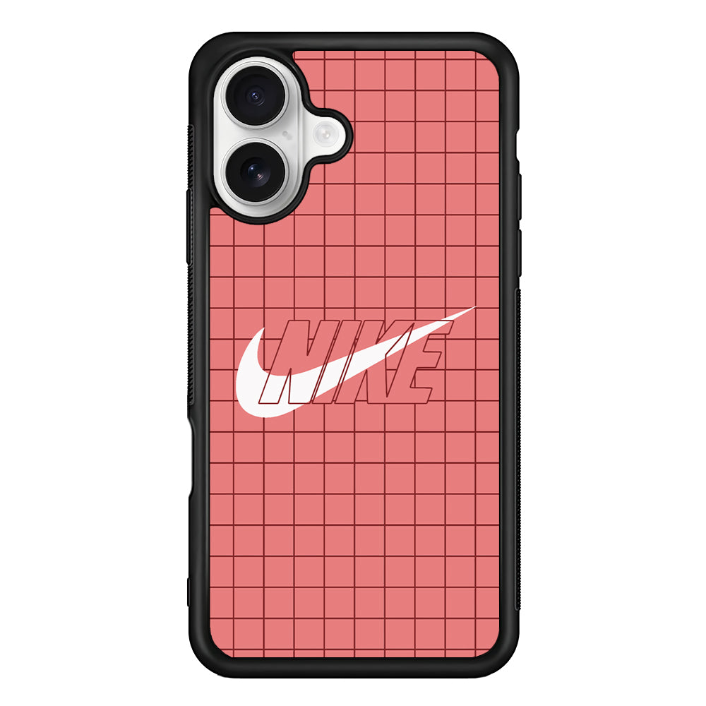 Nike Red Square Spot iPhone 16 Plus Case – Slim Fit Protective Phone Case