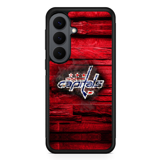 Washington Capitals Wood Samsung Galaxy S26 Plus Case | Slim Rubber Case for Samsung Galaxy S26 Plus