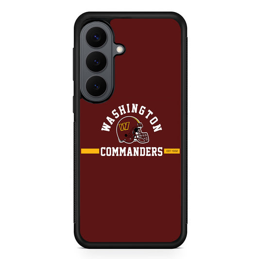 Washington Commanders Helmet Samsung Galaxy S26 Plus Case | Slim Rubber Case for Samsung Galaxy S26 Plus