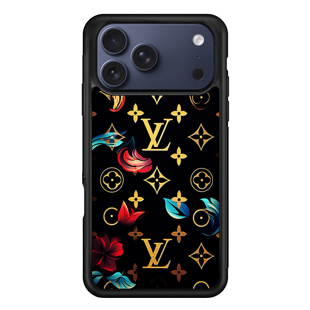 Louis Vuitton Flowers Design iPhone 17 Pro Max Case | Slim Rubber Case for iPhone 17 Pro Max