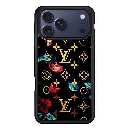 Louis Vuitton Flowers Design iPhone 17 Pro Max Case | Slim Rubber Case for iPhone 17 Pro Max