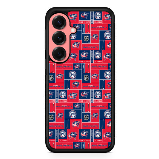 Columbus Blue Jackets Pattern Samsung Galaxy S25 Case | Protective Case for Samsung Galaxy S25