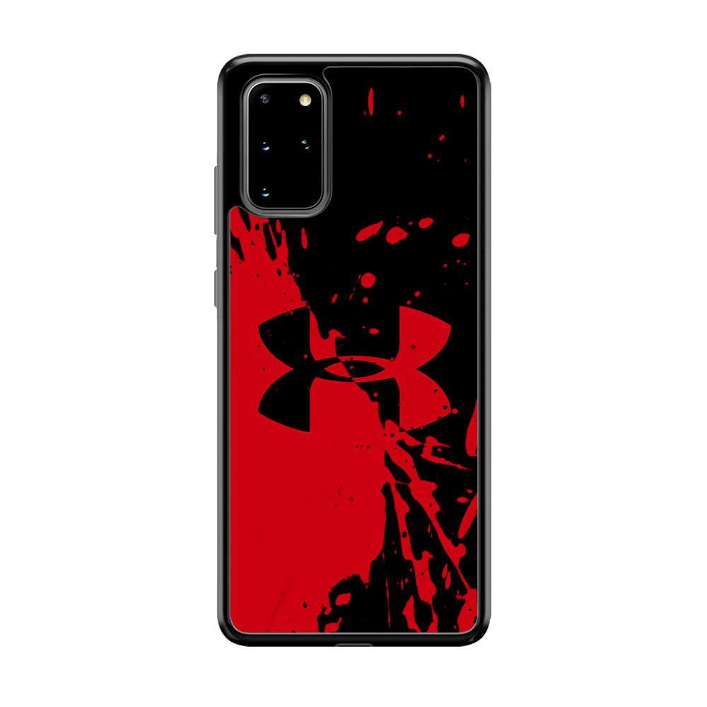 Under Armour Black Red Samsung Galaxy S20 Plus Case | Slim Rubber Case for Samsung Galaxy S20 Plus