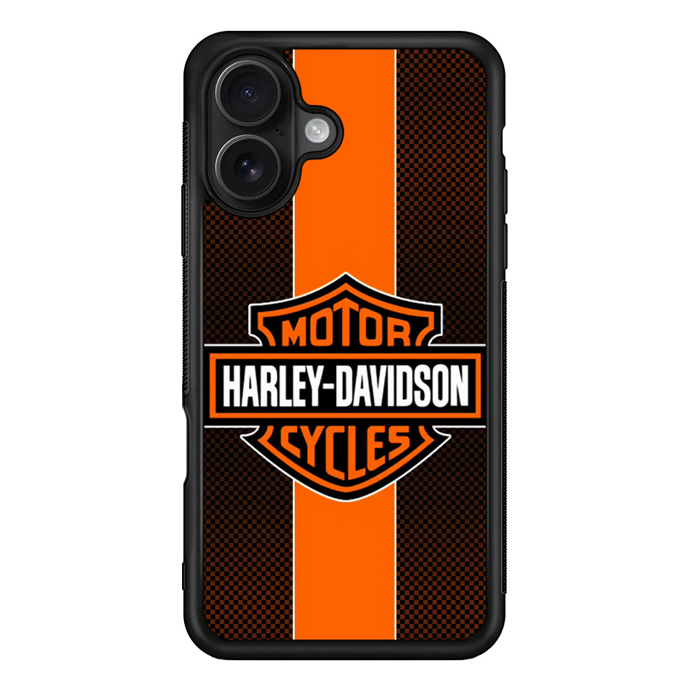 Harley Davidson Square Pattern iPhone 16 Case - Oxvistore