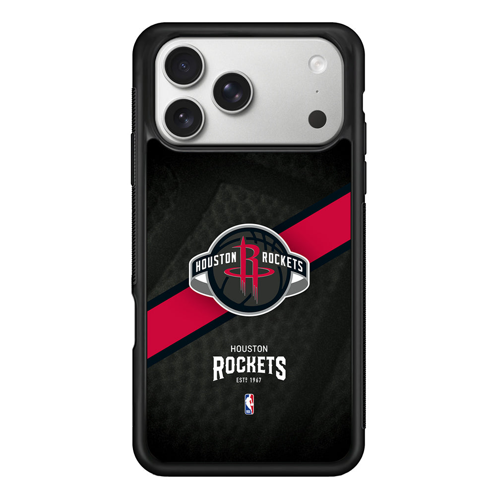 Houston Rockets Logo iPhone 17 Pro Case | Slim Rubber Case for iPhone 17 Pro