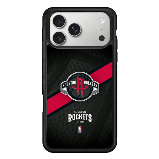 Houston Rockets Logo iPhone 17 Pro Case | Slim Rubber Case for iPhone 17 Pro