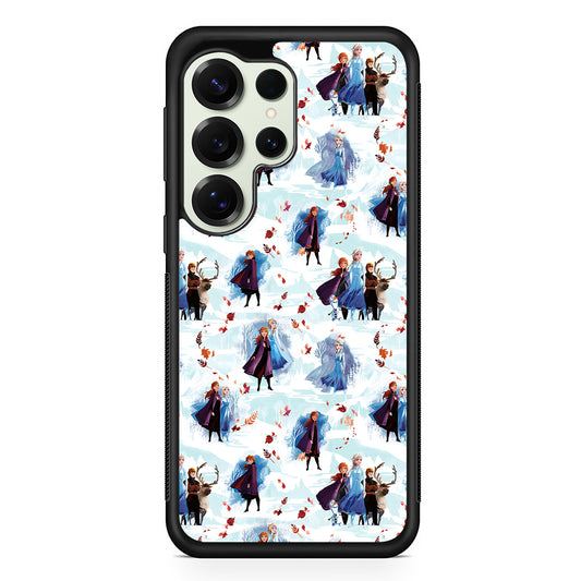 Elsa Anna Frozen Pattern Autumn Samsung Galaxy S25 Ultra Case | Durable Rubber Case for Samsung Galaxy S25 Ultra