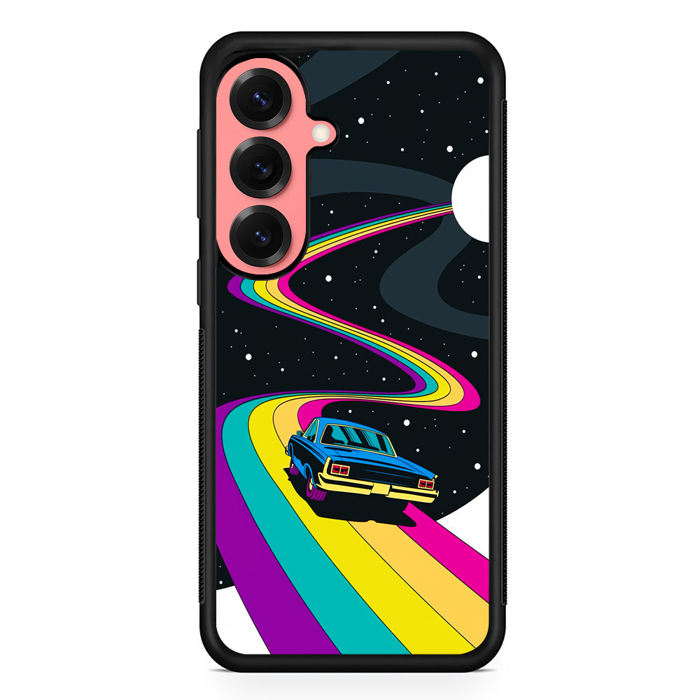 Travel with a Retro Car Space Samsung Galaxy S25 Case | Protective Case for Samsung Galaxy S25