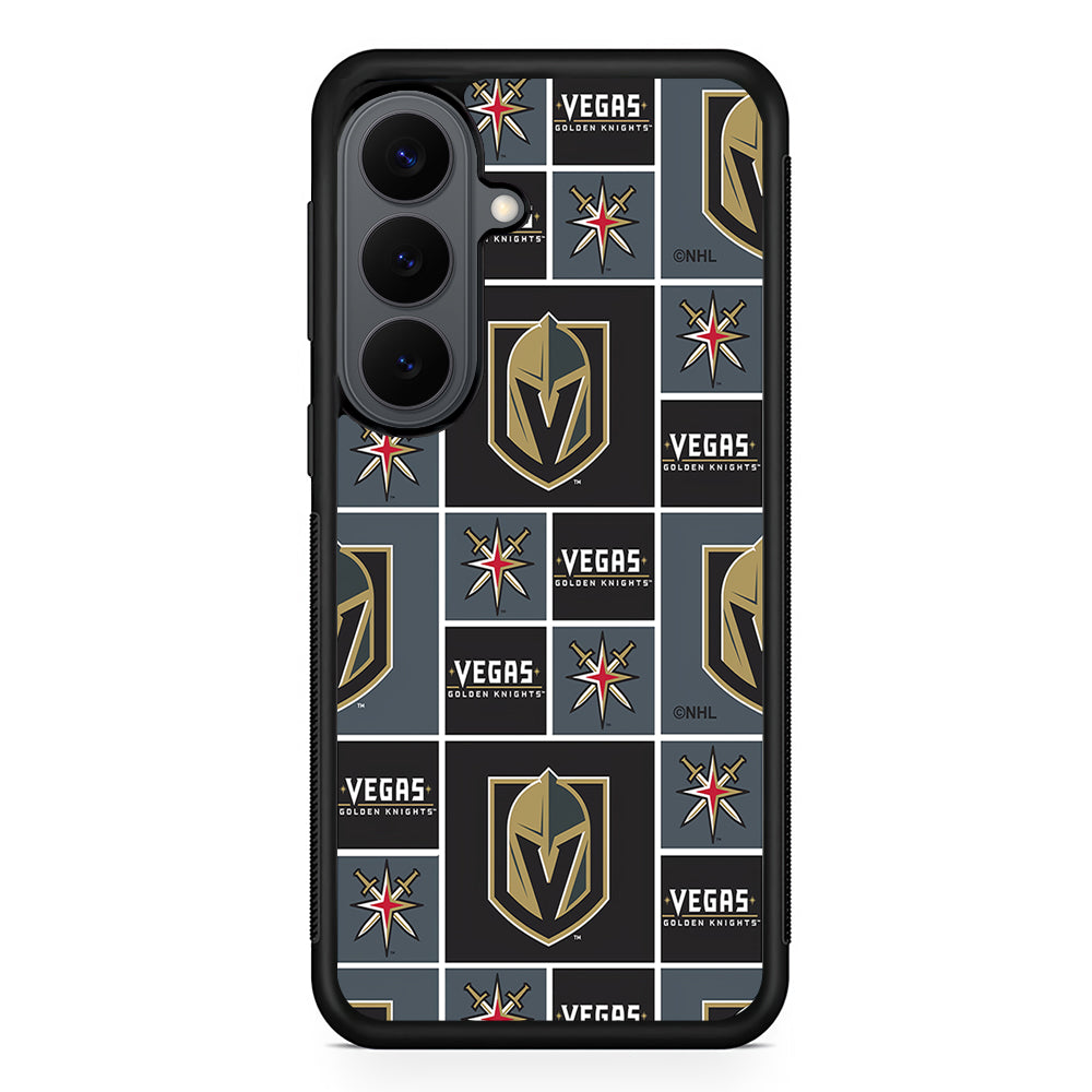 Vegas Golden Knights Pattern Samsung Galaxy S26 Plus Case | Slim Rubber Case for Samsung Galaxy S26 Plus